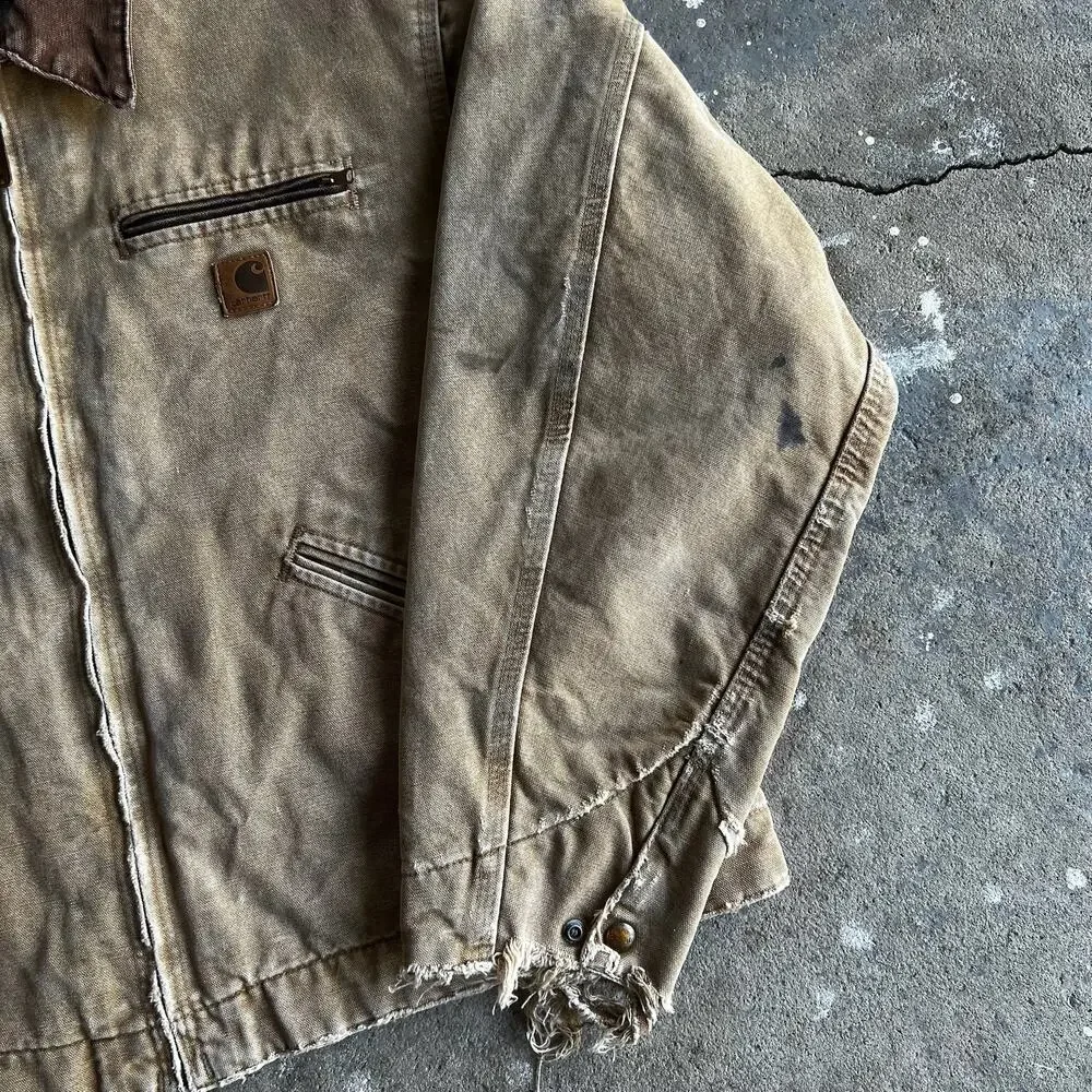 Carhartt J97 CML brown detroit work wear jacket - Picture 8 of 14